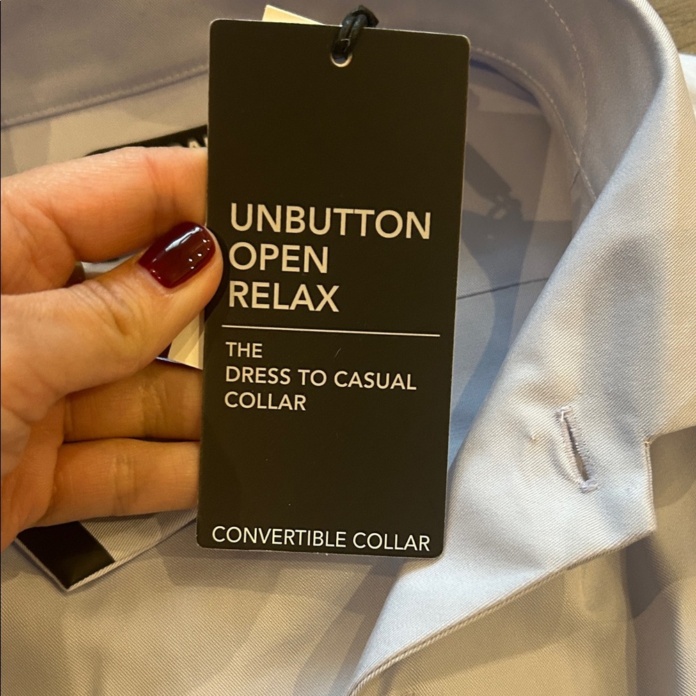 Murano Light Gray Casual Button Down Shirt - Picture 5 of 5